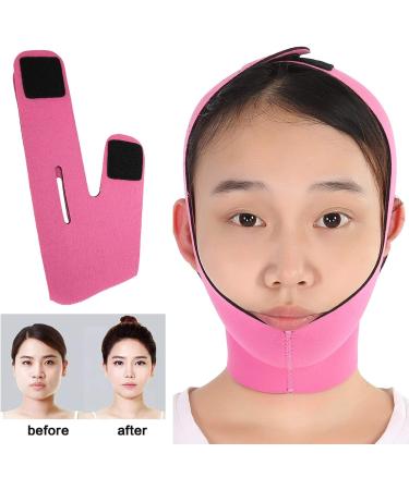 Buy Pilipane Face Slimming Bandage - Double Chin Skin Strap for Jawline Definition | Slimming Face Shaper for Women & Men - Rose Red - International Shipping Available - Buy Online on GoSupps.com
