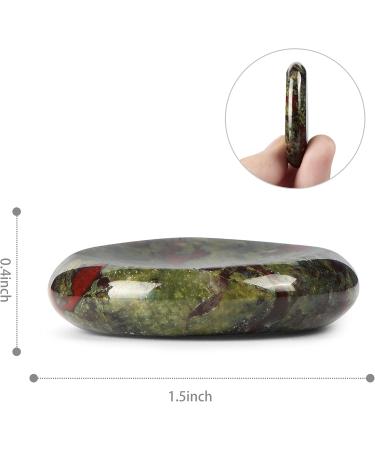 Artistone Dragon Blood Stone Crystal Thumb Stone Worry Stones Hand Carved Palm Stones Crystal Chakra Worry Stone for Anxiety Meditation Reiki Water Drop Shaped - Buy Online on GoSupps.com