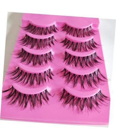 minkissy Fake Lashes 5 Pairs False Eyelash Fake Eyelash Thick Eyelashes Natural False Lashes Lashes Dense Eyelash Training Lashes Natural Eyelashes Cross Eyelashes Make up Extend 3D - Buy Online on GoSupps.com