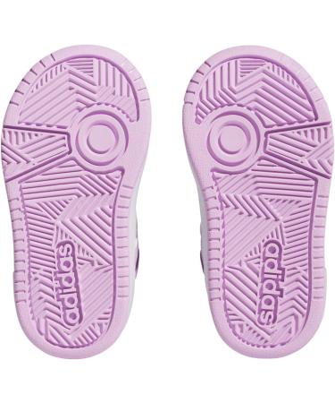 adidas Kids Hoops Mid 2.0 Fitness Shoes - Child 3 UK - White/Lilac/Violet - Buy Online on GoSupps.com