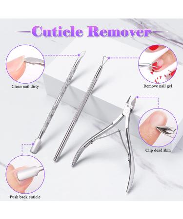 MELLIEX Nail File and Buffer Manicure Kit 12-Pack - Cuticle Trimmer, Nippers, Pusher, Brush, Toe Separator - Nail Care Set for Natural and Acrylic Nails (Multi-Colored) - Buy Online on GoSupps.com