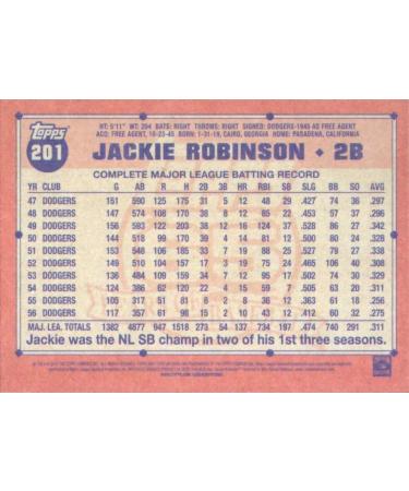 Jackie Robinson 2016 Topps Archives Mint Card #201 Picturing This Brooklyn Dodgers Star in His White Jersey - Buy Online on GoSupps.com