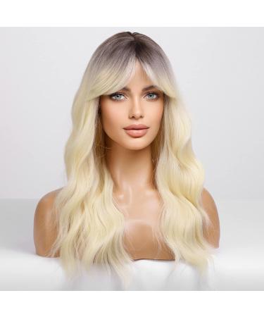 HAIRCUBE Blonde Curly Wig with Fringe for Daily Use or Cosplay - Synthetic Hair (M) - Buy Online on GoSupps.com