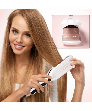 K&K Shine Therapy Hair Straightener - 2.25 Inch Ceramic Flat Iron with Argan Oil & Keratin for Smooth Frizz-Free Hair - Professional Styling Tool - Buy Online on GoSupps.com