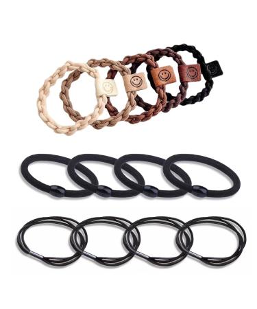 Hair Ties for Thick Hair Hair Elastic Braids Band for Teen Girls Women Ponytail Holder