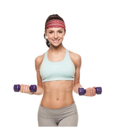 8-Piece African Headband Set - Stretchy Boho Print Hairbands for Yoga, Sports, and Workout - Elastic Turban Headwraps for Women and Girls - Classic Pattern - Buy Online on GoSupps.com