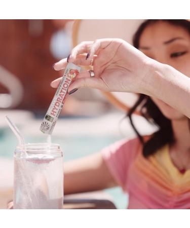 Sunwarrior Hydration Powder - Strawberry Colada Electrolyte Packets | Vegan Sugar-Free | 18 Stick Packs B12 & Elderberry | Active Hydration - Buy Online on GoSupps.com