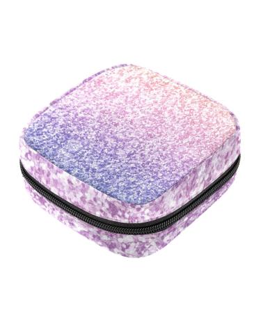 Colorful glitter-napkins-storage bag menstrual pad bag portable menstrual cup pocket with zipper for teenagers girls women women color 5