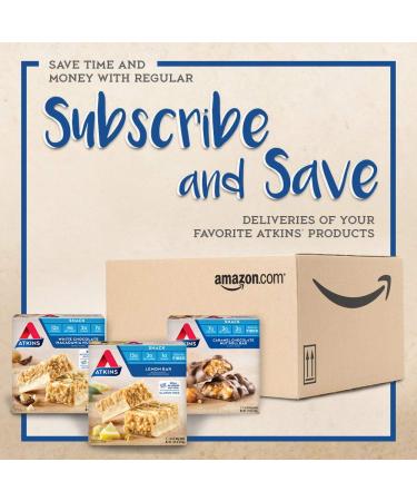 Atkins Caramel Chocolate Nut Roll Snack Bar 1.55 oz 8 Count - Keto Friendly | Pack of 1 - Buy Online on GoSupps.com