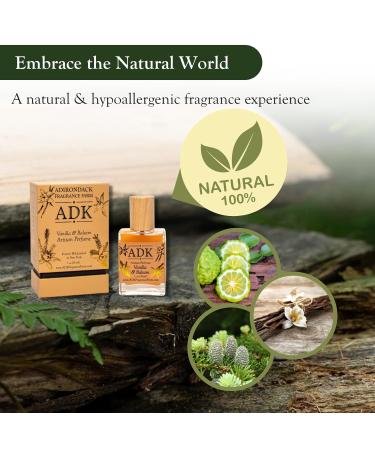 ADK Vanilla Balsam Botanical Perfume Spray 1 oz (30 mL) Natural Hypoallergenic & Clean Perfume for Women & Men with Notes of Pine Bergamot Vanilla Balsam & Amber 1 Fl Oz (Pack of 1) - Buy Online on GoSupps.com