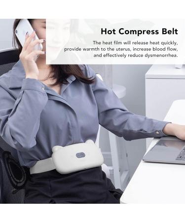 Premium Heated Waist Belt | Electric USB Hot Compress & Vibration | Adjustable Pain Relief for Menstrual Cramps - Buy Online on GoSupps.com