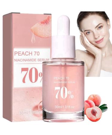 30ml 70% Peach Niacinamide Serum Face Serum for Women Anti-Aging Face Serum with Peach Essence Collagen Serum for Face Daily Clean Beauty Skincare Brightening Hydrating Face Glow Serum Skinserum