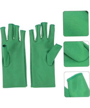 FOMIYES 2 Pairs Nail Gloves Sleeves Gloves Uv Protection Care Glove Half Finger Stretchy Gloves Manicure Shield Gloves Anti Uv Gloves Elastic Spandex Anti- - Buy Online on GoSupps.com