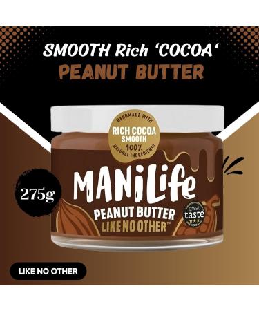 ManiLife Peanut Butter Pick N Mix - Choose From 6 Flavours | Original-Roast Deep-Roast Original Roast-Smooth Deep Roast-Smooth Rich Cocoa-Smooth & Crunchy - Pack of 2 x 275g 275 g (Pack of 2) - Buy Online on GoSupps.com