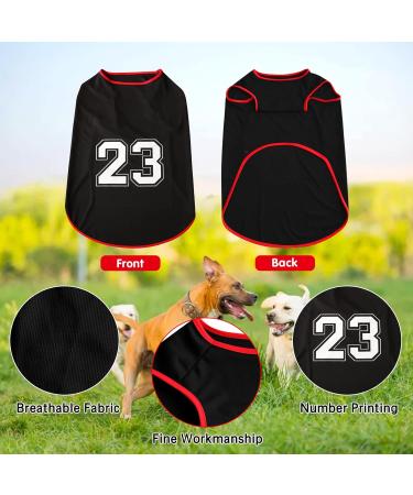 Shop Stylish Dog Shirt - Summer Vest Tank Top for Large Medium & Small Breeds - Breathable & Comfortable - Black Medium - Buy Online on GoSupps.com