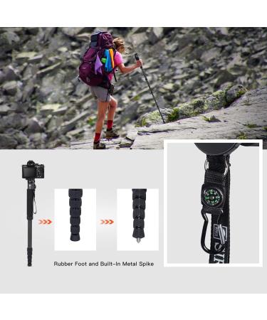 SIRUI P-326 6-Section Carbon Fiber Monopod - Lightweight, Durable, and Stable - Buy Online on GoSupps.com