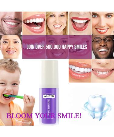 Violet Toothpaste - Purple Whitening Toothpaste for White Teeth & Stain Removal - Buy Online on GoSupps.com