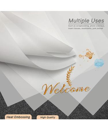 Extra Thick Vellum Paper  Oplymio 220GSM 8.5 x 11 inches Printable Vellum Paper for Scrapbook  Ink Work  Junk Journal  Stencil (30 Sheets) - Buy Online on GoSupps.com