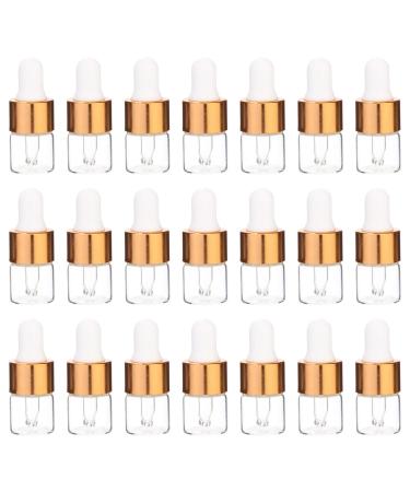 Frcolor mini pipette bottle glass drip bottle Portable empty empty refillable essential oil bottles liquid bottles Cosmetic container 1ml 100 pieces (transparent) - Buy Online on GoSupps.com