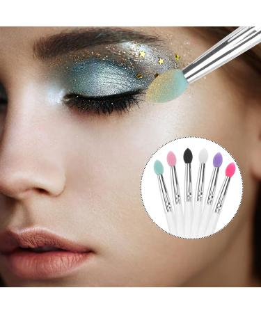 Beavorty Silicone Lip Scrubber 18 Pcs Eye Shadow Brush Eyeshadow Makeup Brush Eye Crease Brush Smudger Make up Eye Shadow Stick - Buy Online on GoSupps.com