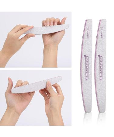 Gel Nail Polish Remover Kit: 600 Pink Lint Free Wipes, 20 Remover Cap Clips, 100/150 Nail Files, Buffer Block - Pink - Buy Online on GoSupps.com