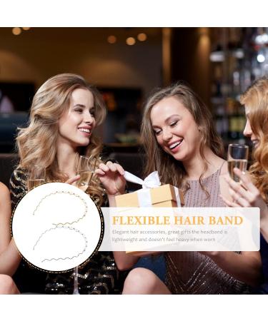 Lurrose Pearl Crystal Headband - Elegant Wedding & Party Hair Accessories (Silver & Gold) | 2 Pieces - International Shipping Available - Buy Online on GoSupps.com