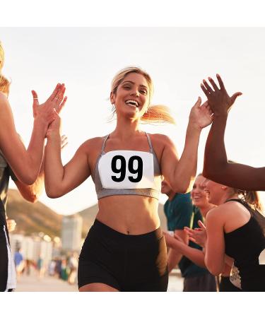 Running Bib Numbers with Safety Pins for Marathon Sports Competition Events Tearproof Waterproof 6 x 7.5 Inch 100 - Buy Online on GoSupps.com