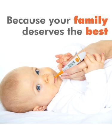 Konquest KDT-1201 Digital Medical Thermometer - Fast & Accurate Reading in 10 Seconds - Easy to Use for Babies, Children, and Adults - Oral, Armpit, Rectal - Fever Detection - Buy Online on GoSupps.com