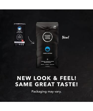 Kicking Horse Coffee Three Sisters Medium Roast Ground 284 g - Certified Organic Fairtrade & Lucky Jim Medium Roast Ground 284 g - Certified Organic Fairtrade Kosher Coffee (Pack of 1) - Buy Online on GoSupps.com