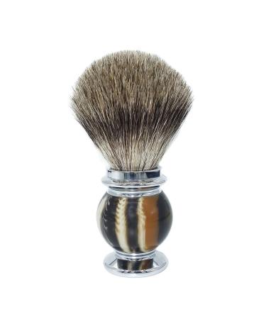 Magyfosia Premium Razor brush with 3 ribbons and silver lace pure roof hair resin handle super soft luxurious salons soof foam shaving accessories for men wet razors