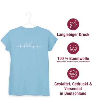 Shirtracer Women's Heartbeat Dog T-Shirt - Perfect Gift for Dog Owners - Light Blue XXL - Buy Online on GoSupps.com