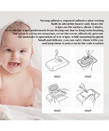 Ultrathin Baby Wipe Warmer - Portable Constant Temperature Wet Wipes Dispenser (White) - Buy Online on GoSupps.com