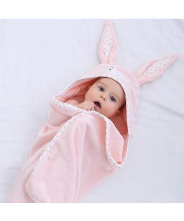TBEZY Baby Hooded Towel | Ultra Soft Thick Cotton Bath Towel for Newborn (Bunny) Rabbit Design - Buy Online on GoSupps.com