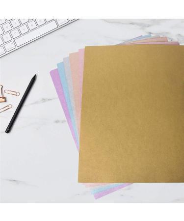 120 Pack Metallic Shimmer Paper - 6 Eye-Catching Colors - Pearlescent Arts & Crafts Paper - Ideal for Bridal Shower, Gift Wrapping, Crafts - 8.5 x 11 Inches - Buy Online on GoSupps.com