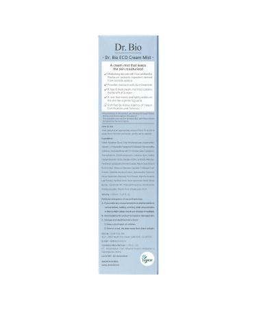 Dr. Bio ECO Soothing Cream Mist 5.07oz | Hydrating Face & Body Mist for Sensitive Skin Probiotics Moisturizer Korean Skin Care Travel Size - Buy Online on GoSupps.com