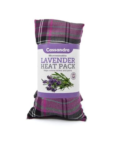 Cassandra Cotton Tartan Wheat and Lavender Filled Heat and Cool Pack. 42cm 42 cm (Pack of 1) Mixed Tartan