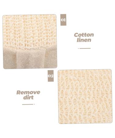 Shop NOLITOY Cotton Linen Bath Towel & Exfoliator - Premium Bath Scrubber & Sponge for Exfoliation | International Shipping Available - Buy Online on GoSupps.com