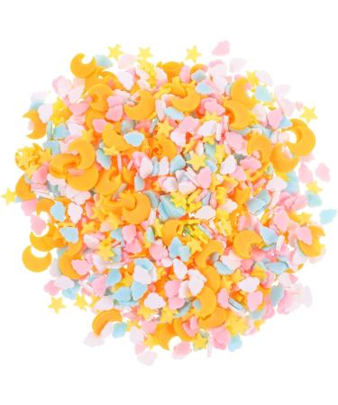 FRCOLOR Pack of 5 Nail Art DIY Nail Art Decoration Polymer Discs DIY Manicure Accessories Candy Decoration Nail Glitter Polymer Sprinkles Patch Star Polymer Clay Moon Decorations - Buy Online on GoSupps.com