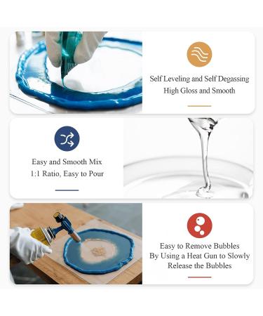32oz Epoxy Resin Kit - Crystal Clear, No Yellowing, Self-Leveling, Easy Mix - Ideal for DIY Jewelry Making - Art & Crafting Resin (32oz) - Buy Online on GoSupps.com