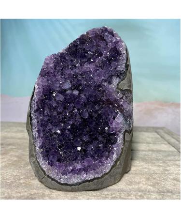 Amethyst Rough Stone Natural Amethyst Agate Quartz Crystal Cluster Stones Specimen Home Crafts Decoration Gift Geode - Buy Online on GoSupps.com