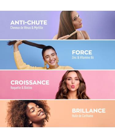 GRANIONS Pro Keracys 4-in-1 Anti-Hair Loss + Strength + Growth + Shine 3 Months Size: 2 x 90 Capsules + 90 Capsules Free Made in France - Buy Online on GoSupps.com