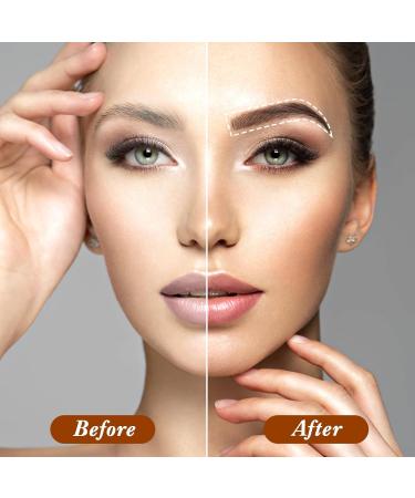 MWOOT 6 Sheets Hair-Like Eyebrow Tattoos Stickers 4D Natural Fake Eyebrow Transfers Stickers Waterproof Temporary Brow Grooming Shaping Eyebrow Stickers for Women and Girls((Brown-12) - Buy Online on GoSupps.com