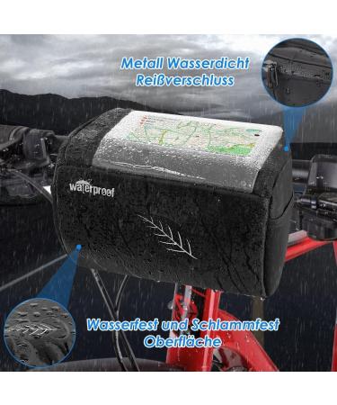 Buy Wotow Waterproof Handlebar Bag for E-Bike & MTB - 3L Reflective Frame Pocket with Touchscreen | Durable Bicycle Accessory - Buy Online on GoSupps.com