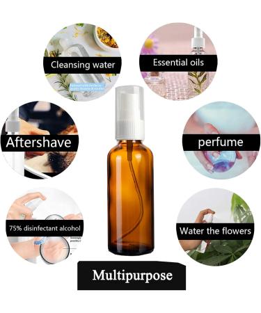 Senten 20-Pack Brown Spray Bottles | 30ml & 50ml Refillable Travel Atomizers for Essential Oils Perfume & Liquid | Perfect for International Shipping - Buy Online on GoSupps.com