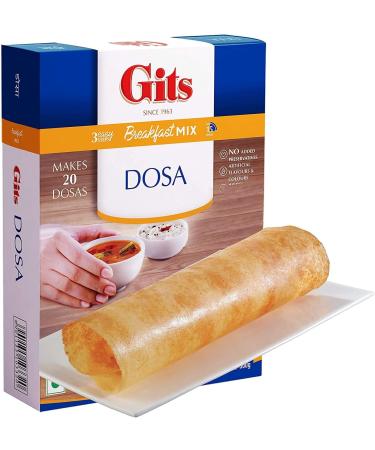 Gits Dosa Instant Breakfast Mix 500g - A Traditional Indian Crispy Brown Dosa Savory Snack - A South Indian Snack Made Of Fermented Rice (Pack of 1) - Buy Online on GoSupps.com