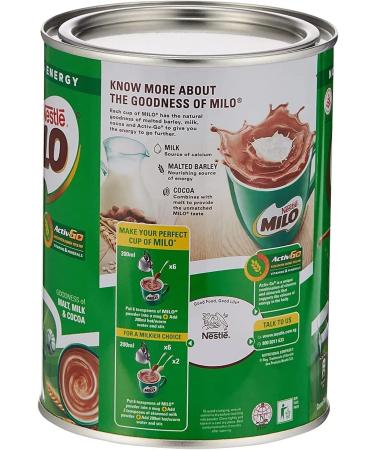 Nestl MILO Lot de 2 boissons instantan es 400 g avec cacao et malt d'orge Riche en vitamines et min raux id ale pour une pr paration rapide d licieux coup de pied nerg tique avec autocollant 400 g (Lot de 1) - Buy Online on GoSupps.com