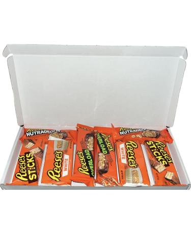 The Candy Cabin - Reeses Personalised Gift Hamper Peanut Butter Cup Stick Nut Bar White Milk Chocolate