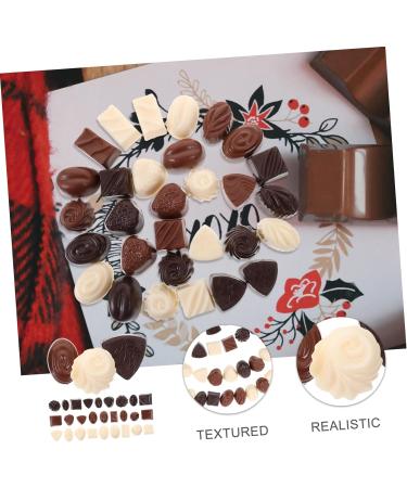 SAFIGLE 30pcs Small Chocolate Model Small Chocolate Decor Multi-function Chocolate Model Chocolate Bar Maker Decorative Fake Chocolate Desktop Chocolate Model Window Pvc Ornaments - Buy Online on GoSupps.com
