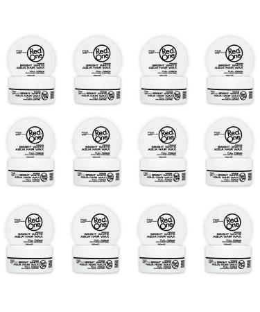 RedOne Aquatic Styling Wax White 150 ml | Provides Smooth | Ultra Hold | Gel Wax | Peach Scent | Maximum Control | Pack of 12