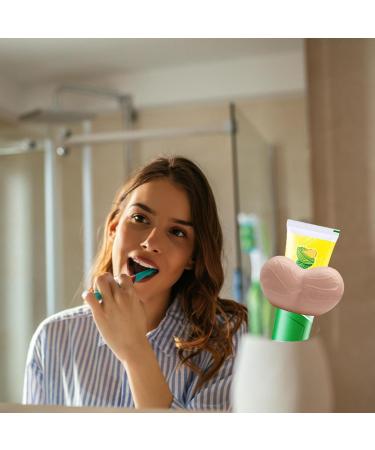 Toothpaste Tube Squeezer Funny | Shape Automatic Tube Squeezer Holder Tricky Clips Unique and Creative Bathroom Accessory for Friends and Family Saves Toothpaste and Creams Skin Color - Buy Online on GoSupps.com